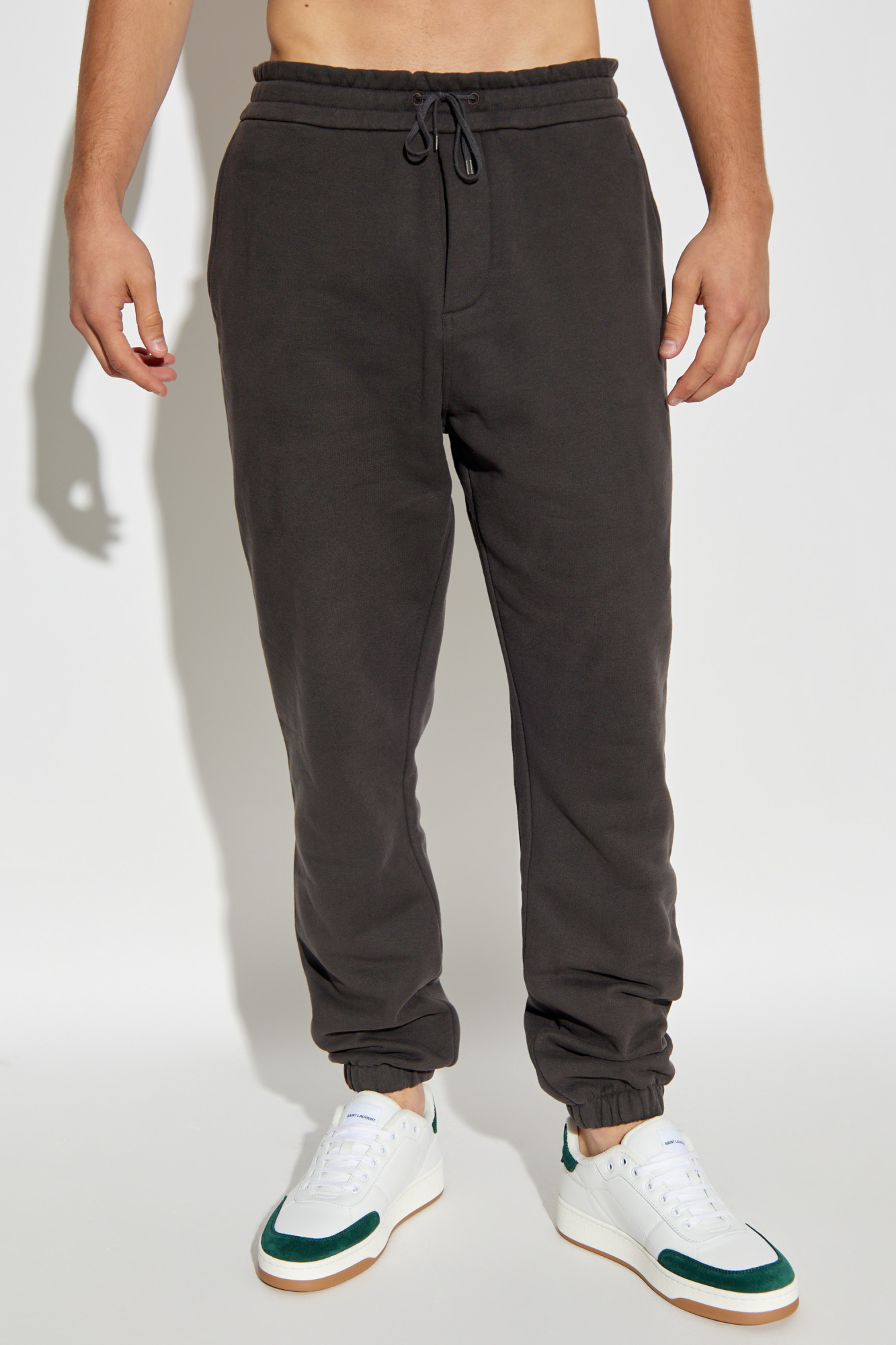 Grey Sweatpants with logo Saint Laurent - Vitkac France